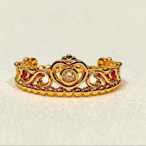 Pandora Rose Gold Princess Tiera Crown Ring 180880